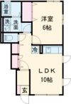 カーサ楠の木Bの間取り画像