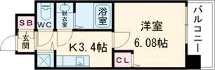 THE GARNET SUITE RESIDENCE 京都駅南の間取り画像