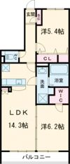 サクセス東櫛原の間取り画像