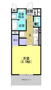 ヒルズ唐湊の間取り画像