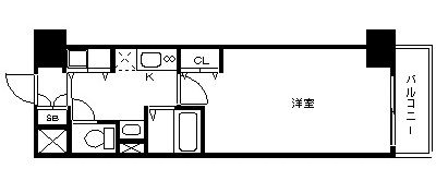 カスタリア三宮の間取り画像