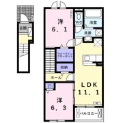 ボヌールメゾンの間取り画像