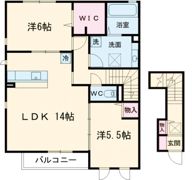エーデル自由丘 A棟の間取り画像
