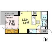 Dフラット大和田の間取り画像