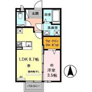 グランディールⅡの間取り画像