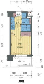プレサンス名古屋城前ラバンカの間取り画像