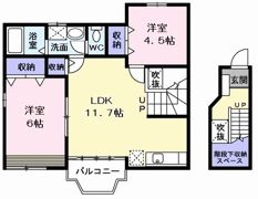 ヴィレッジ水車Ⅱの間取り画像