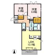 メゾン・ド・シャームの間取り画像