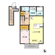 セジュール宮沢 ABの間取り画像