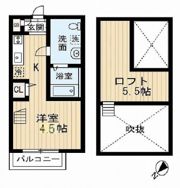 CREST COURT鷹取(クレストコートタカの間取り画像