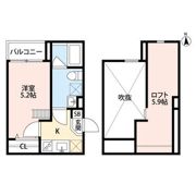 ブランジーノ立花(ブランジーノタチバナ)の間取り画像