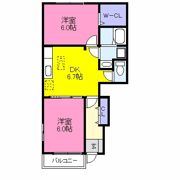 サニー鎗町Ⅲの間取り画像