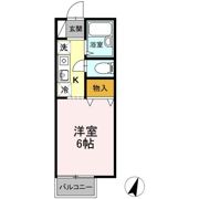 ドルフ北烏山 Dの間取り画像