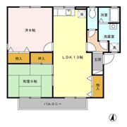 セジュール二本松 B棟の間取り画像