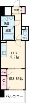 ニューリバー鳥栖の間取り画像