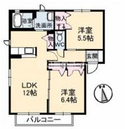 シャーメゾン津山 A棟の間取り画像