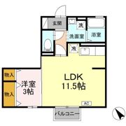 リビングタウン八橋 Aの間取り画像