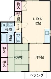 ソレアードⅡの間取り画像