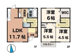 クレサンの間取り画像