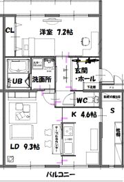 子持松コーポの間取り画像