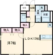 リビングタウン北上尾 Bの間取り画像