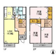 アン岳樹 Bの間取り画像