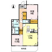 カーサ ひまわり B棟の間取り画像