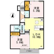 コンフォートハウス大和 B棟の間取り画像