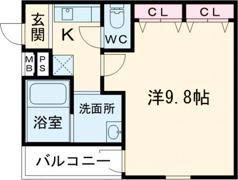 フジパレス平野南Ⅲ番館の間取り画像