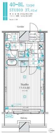 コンシェリア西新宿TOWER'S WESTの間取り画像