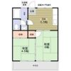 コーポ谷上の間取り画像