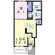 Sun・airy大木戸Aの間取り画像