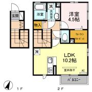 セジュール小松Ⅲ Aの間取り画像