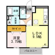 リビングタウン下河端 Aの間取り画像