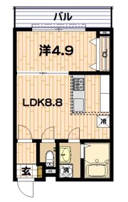 アルドゥール上永谷壱番館の間取り画像