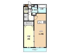 ディアコート桜の間取り画像