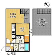 GRANDTICレジデンス朝倉街道の間取り画像