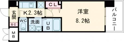 S－RESIDENCE宇品海岸の間取り画像