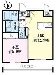 リフィール徳倉の間取り画像