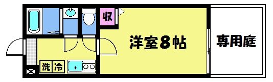 フラッティ丸太町御前の間取り画像