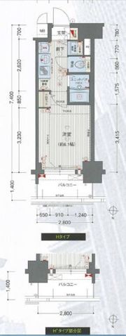 プレサンス名古屋STATIONアブソリュートの間取り画像