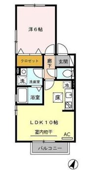 リヴェール ABの間取り画像