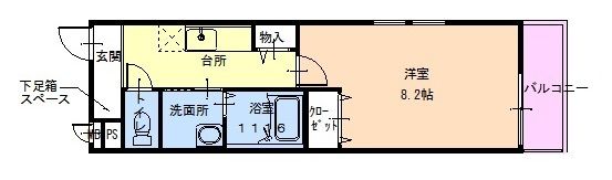 フジパレス市駅東Ⅰ番館の間取り画像