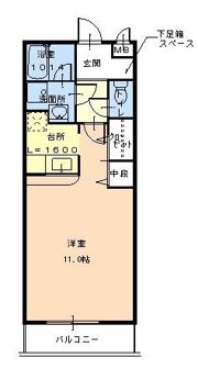 レジデンス四ヶ郷の間取り画像