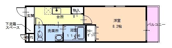 フジパレス市駅東Ⅰ番館の間取り画像