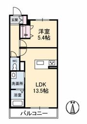 シャーメゾン丸亀の間取り画像