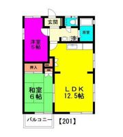 コーポみどり野の間取り画像