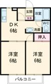 セゾンクレベールCの間取り画像