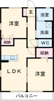 シャン・ド・フルールIの間取り画像