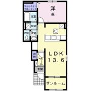 ベル アルモニー Cの間取り画像